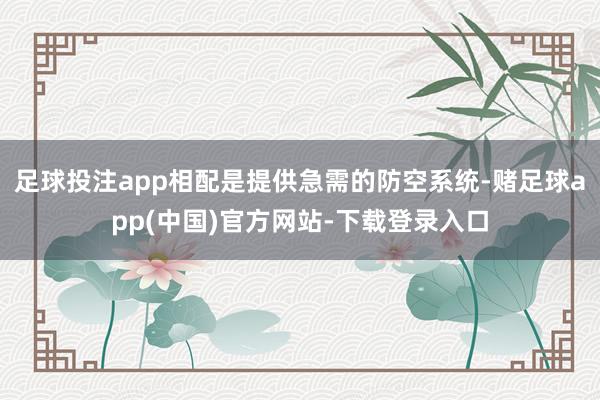足球投注app相配是提供急需的防空系统-赌足球app(中国)官方网站-下载登录入口