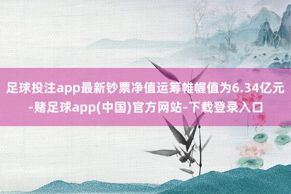 足球投注app最新钞票净值运筹帷幄值为6.34亿元-赌足球app(中国)官方网站-下载登录入口