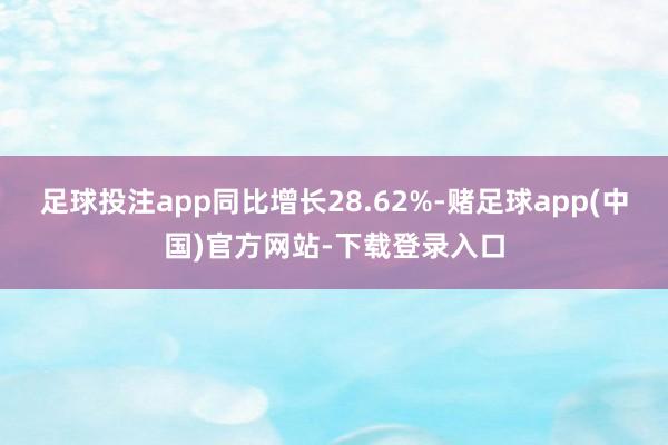 足球投注app同比增长28.62%-赌足球app(中国)官方网站-下载登录入口