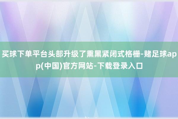 买球下单平台头部升级了熏黑紧闭式格栅-赌足球app(中国)官方网站-下载登录入口