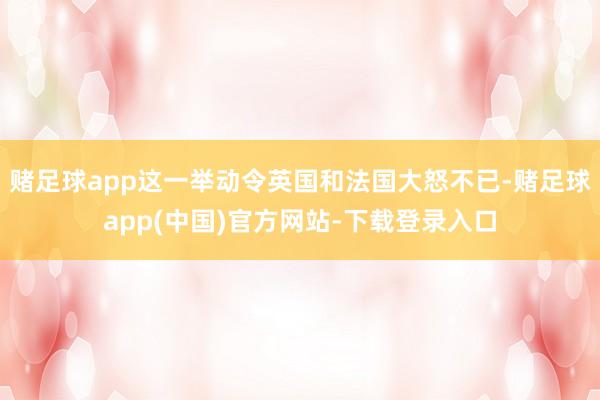 赌足球app这一举动令英国和法国大怒不已-赌足球app(中国)官方网站-下载登录入口