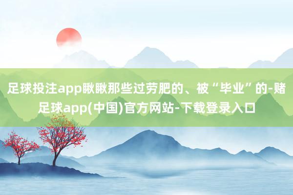 足球投注app瞅瞅那些过劳肥的、被“毕业”的-赌足球app(中国)官方网站-下载登录入口