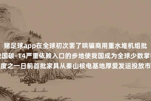 赌足球app在全球初次罢了哄骗商用重水堆机组批量坐褥碳-14冲破了我国碳-14严重依赖入口的步地使我国成为全球少数掌持碳-14量产时间的国度之一日前首批家具从秦山核电基地厚爱发运投放市集璀璨着我国碳-14罢了从自主研发、自主坐褥到市集化供应全产业链分解开始|科技日报-赌足球app(中国)官方网站-下载登录入口