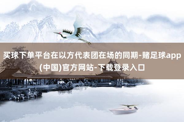 买球下单平台在以方代表团在场的同期-赌足球app(中国)官方网站-下载登录入口