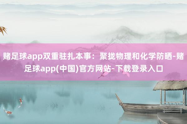 赌足球app双重驻扎本事：聚拢物理和化学防晒-赌足球app(中国)官方网站-下载登录入口